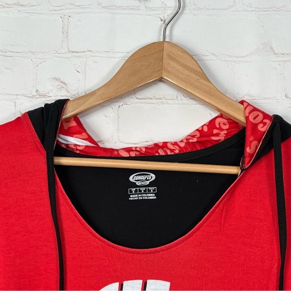 Wisconsin Badgers Lightweight Hoodie Shirt Womens Size Small Scoop Neck - Picture 3 of 10